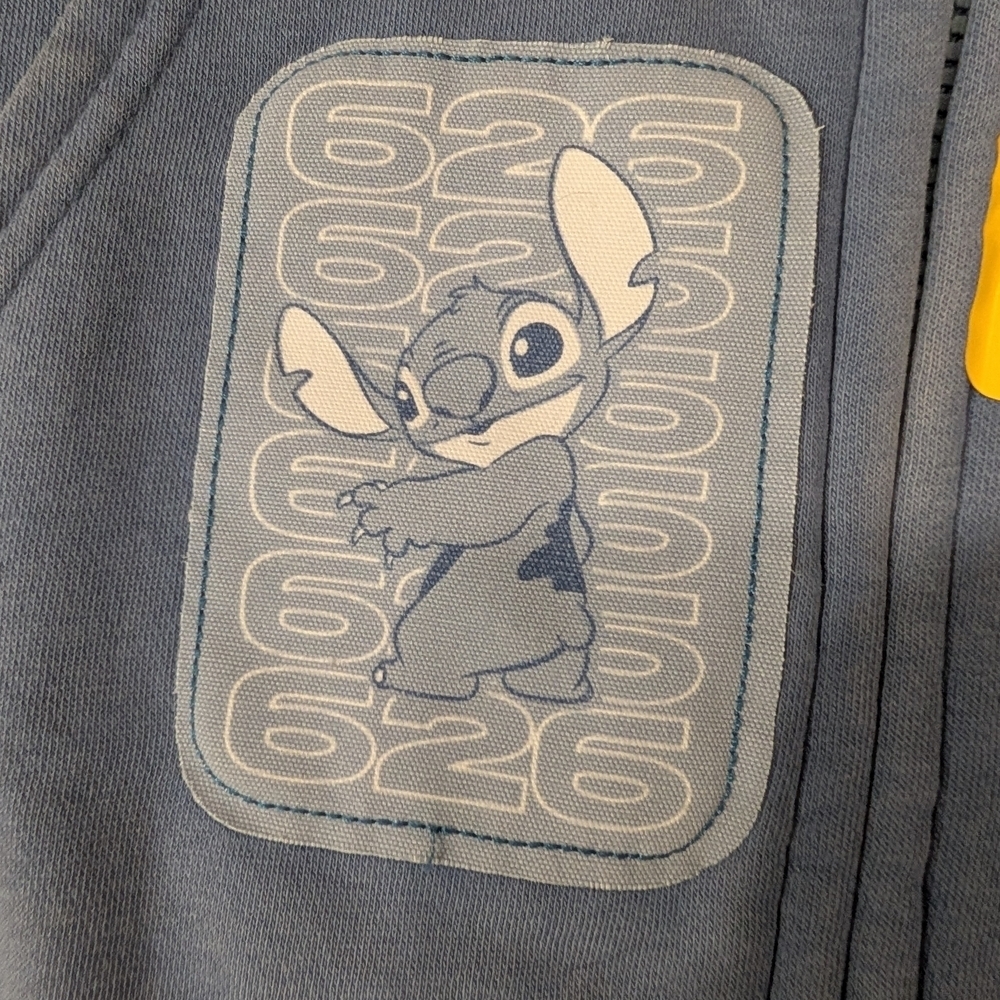 NWT Disney Blue Stitch Hoodie Size Med. - Picture 6 of 8